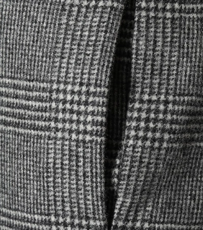 Shop Saint Laurent Glen Plaid Wool Pants In Grey
