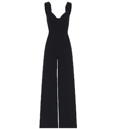 Shop Emilia Wickstead Rosabel Sleeveless Jumpsuit In Black