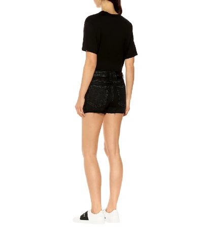 Shop Givenchy Denim Shorts In Black