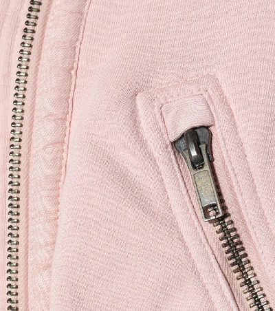 Shop Haider Ackermann Cotton Jersey Bomber Jacket In Pink
