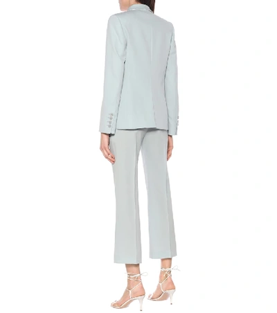 Shop Stella Mccartney Iris Stretch-wool Blazer In Blue