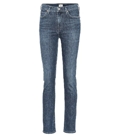 Shop Citizens Of Humanity Harlow High-rise Slim Jeans In Blue