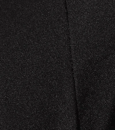 Shop Helmut Lang Off-the-shoulder Stretch Knit Top In Black