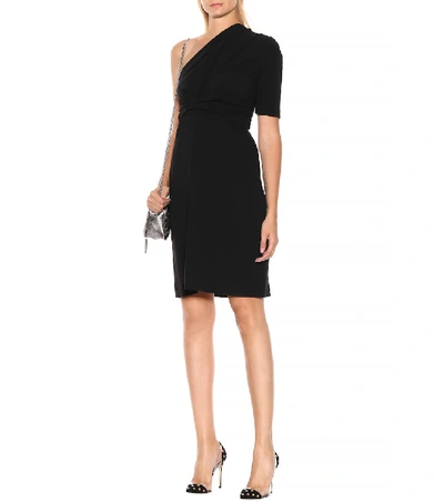 Shop Stella Mccartney Maia Stretch Cady Dress In Black