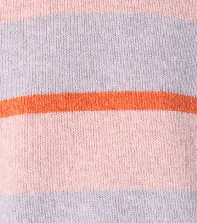 Shop Acne Studios Striped Wool Sweater In Pink