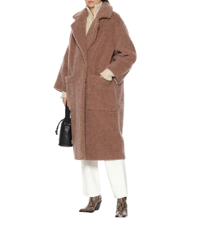 Shop Nanushka Imogen Faux Fur Coat In Brown