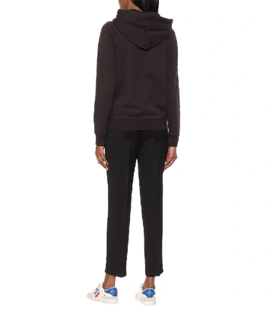 Shop Isabel Marant Étoile Malibu Cotton-blend Jersey Hoodie In Black