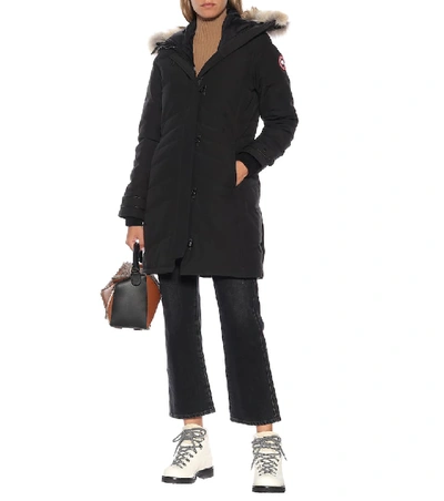 Shop Canada Goose Lorette Down Parka In Black