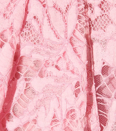 Shop Valentino Lace Culottes In Pink