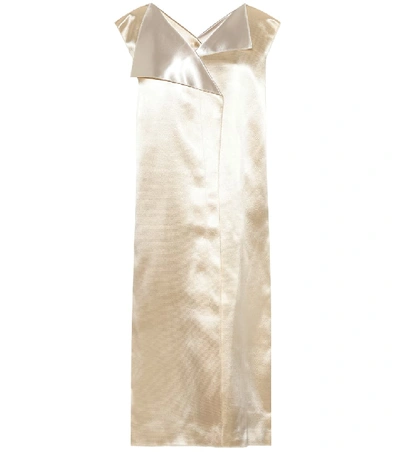 Shop The Row Malka Satin Midi Dress In White