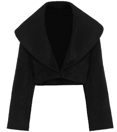 Shop Alaïa Cropped Jacket In Black