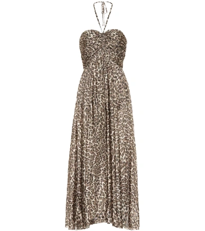 Shop Zimmermann Suraya Printed Silk Maxi Dress In Beige