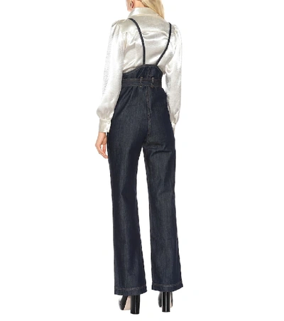 Shop Alexa Chung Denim Overalls In Blue