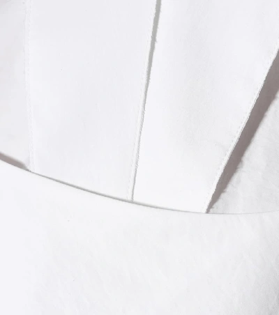 Shop Absence Of Paper Layer Cake Cotton Shirt In White