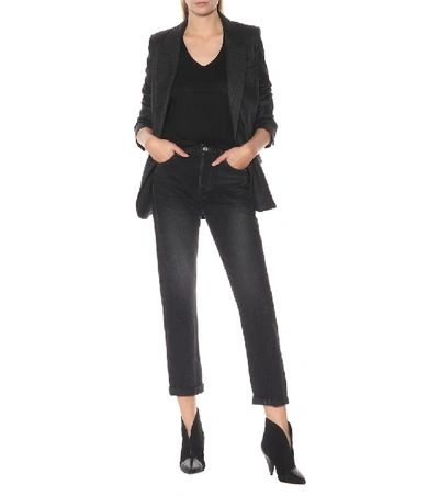 Isabel Marant Étoile Kranger Linen T-shirt In Black