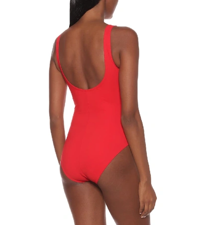 Shop Karla Colletto Ventura Swimsuit In Red
