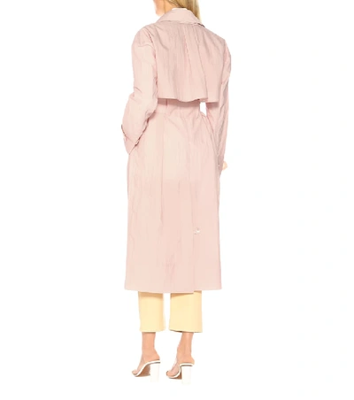 Shop Tibi Trench Coat In Pink