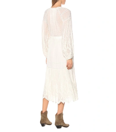 Shop Ulla Johnson Bettina Cotton Midi Dress In White