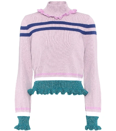 Shop Valentino Virgin Wool And Cashmere Sweater In Multicoloured