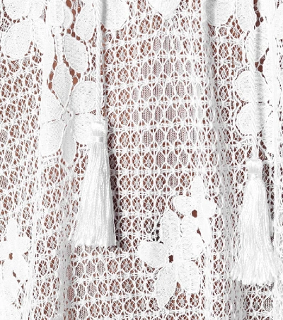 Shop Melissa Odabash Nicki Cotton-blend Lace Kaftan In White