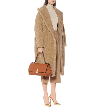 Shop Max Mara Teddy Bear Icon Lamé Coat In Metallic