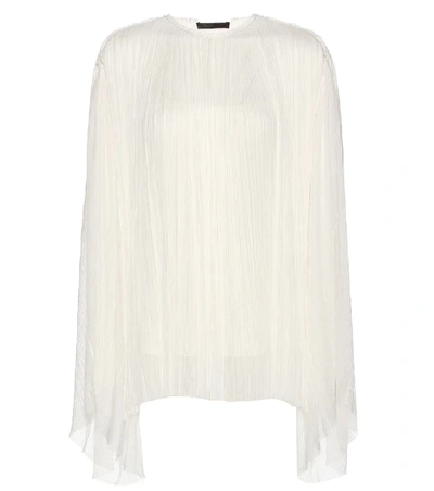 Shop The Row Pel Pleated Silk Top In White