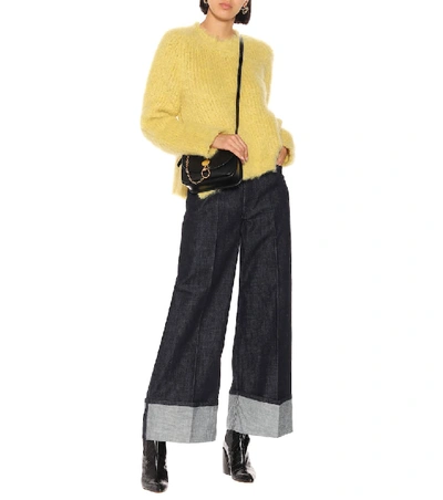 Shop Jw Anderson High-rise Wide-leg Jeans In Blue