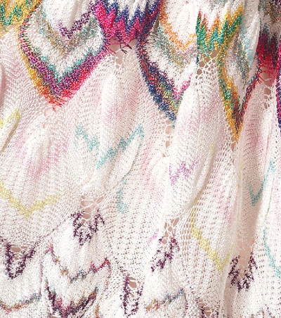 Shop Missoni Chevron-knit Halterneck Jumpsuit In Multicoloured