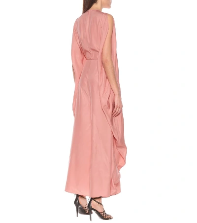Shop Stella Mccartney Stephanie Silk Jumpsuit In Pink