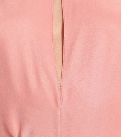 Shop Stella Mccartney Stephanie Silk Jumpsuit In Pink
