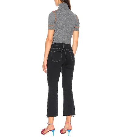 Shop J Brand Selena Mid-rise Bootcut Jeans In Black