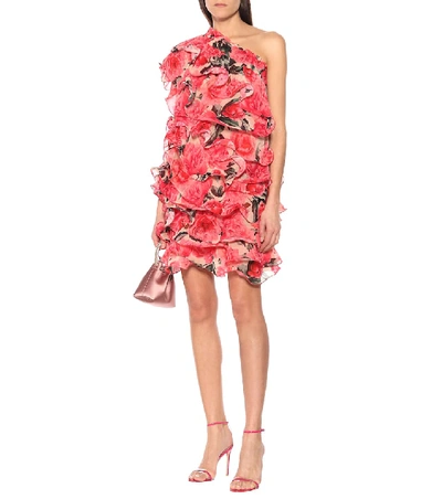 Shop Costarellos Meliselle Floral Minidress In Red