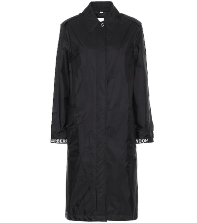 Shop Burberry Econyl® Coat In Black