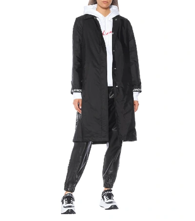 Shop Burberry Econyl® Coat In Black
