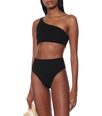 Shop Haight Perlin One-shoulder Bikini In Black