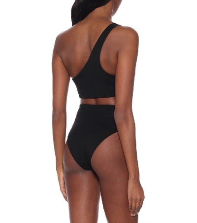 Shop Haight Perlin One-shoulder Bikini In Black