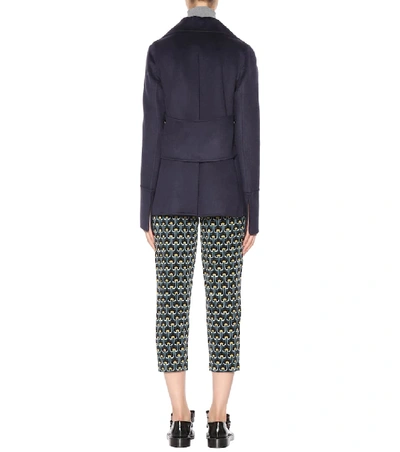 Shop Marni Wool, Alpaca And Cashmere Jacket In Blue