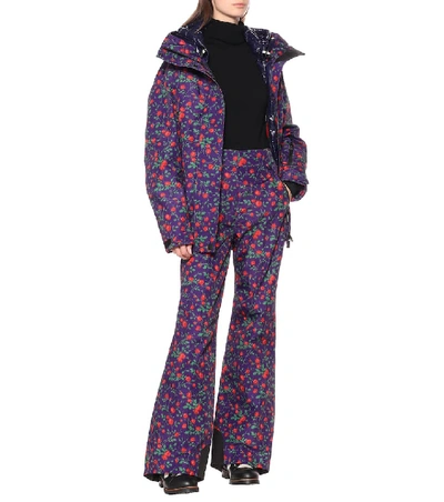 Shop Moncler Genius 3 Moncler Grenoble Floral Ski Pants In Purple