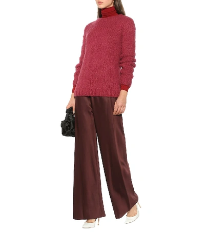 Shop The Row Gala High-rise Palazzo Pants In Red