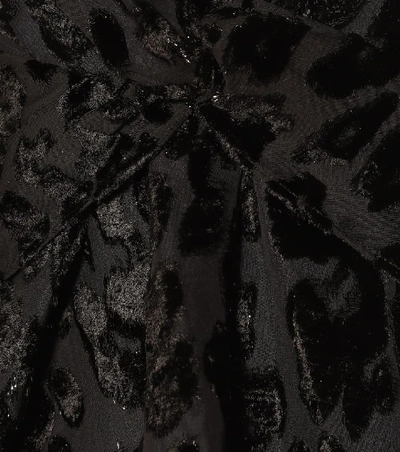 Shop Self-portrait Twisted Lace Peplum Top In Black