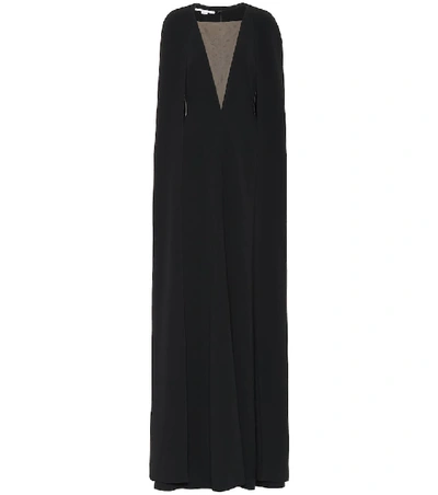 Shop Stella Mccartney Cape Gown In Black