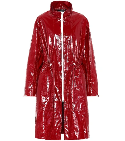 Shop Isabel Marant Ensel Coated Jacket In Red