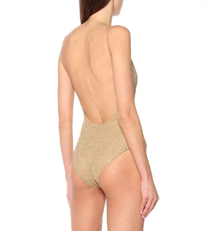 Oseree Oséree Lumière Swimsuit In Gold