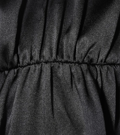 Shop Co Silk Satin Blouse In Black