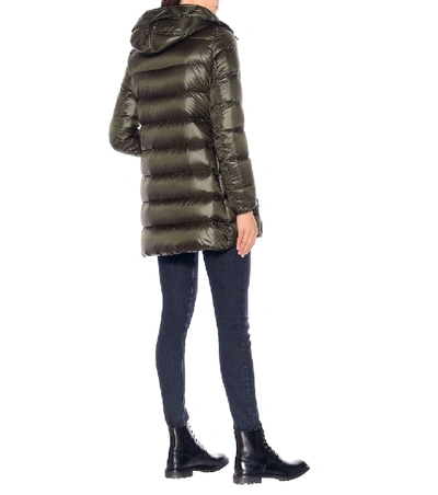 Shop Moncler Suyen Down Coat In Brown