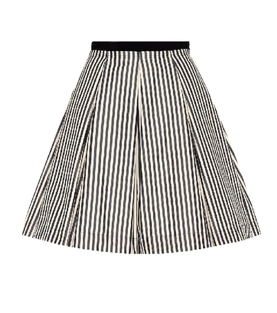 Shop Moncler Striped Skirt In Multicoloured