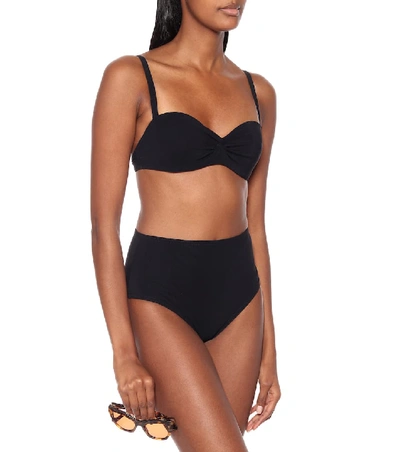 Shop Karla Colletto Basics High-rise Bikini Bottoms In Black