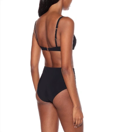 Shop Karla Colletto Basics High-rise Bikini Bottoms In Black