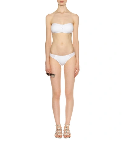 Shop Stella Mccartney Bandeau Bikini Top In White