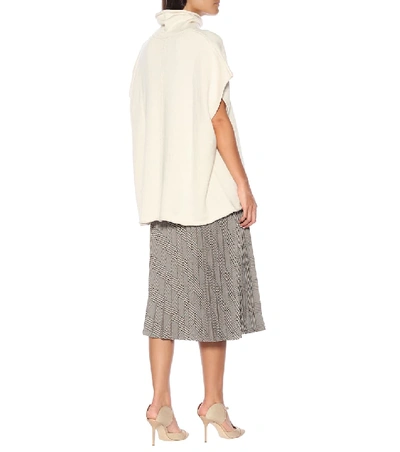 Shop Joseph Wool And Cashmere Poncho In Beige